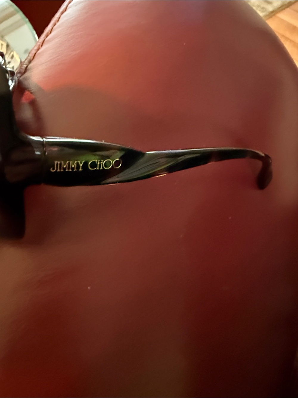 Jimmy Choo Brown Tortoise Sunglasses - Picture 5 of 5
